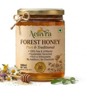 Aelivra Forest Honey – Pure & Traditional Raw Honey (500ml)